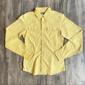Hollister Western Shirt, Yellow, S